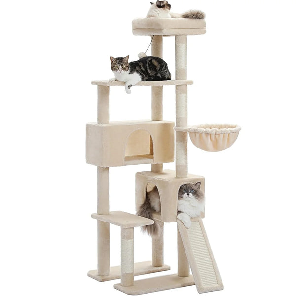 Introducing the 61-Inch Multi-Level Cat Tree Tower – A Cat’s Dream Come True!