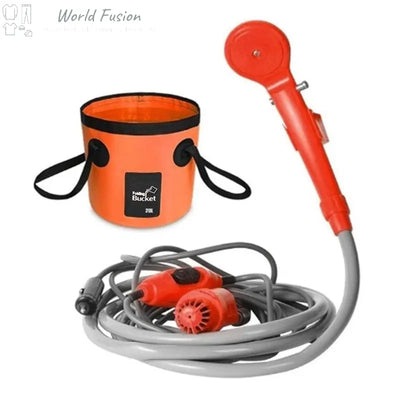 Portable Folding Bucket Shower Head