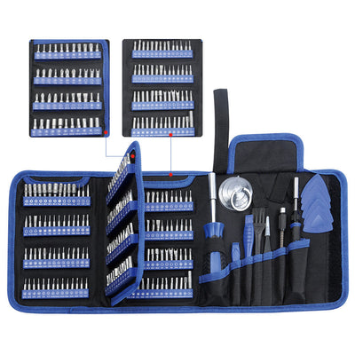 Close-Up of 170-Piece Screwdriver Set