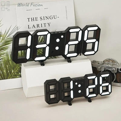 Remote Control LED Wall Clock