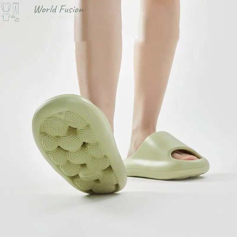 Ball Massage Sole Design Bathroom Slippers Women's House Shoes Indoor Non-Slip Floor Home Slippers Summer - World Fusion