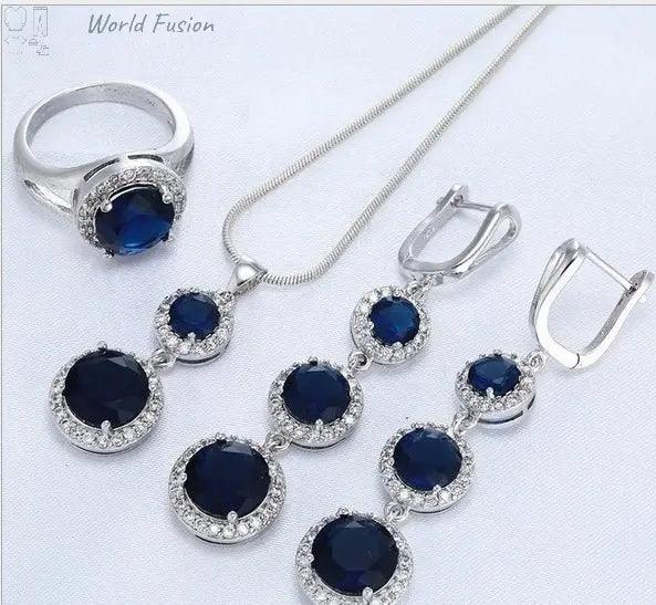 Bridal jewelry three-piece - World Fusion