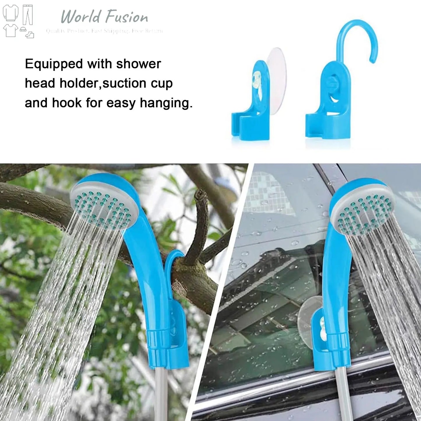 Car 12V car shower shower head World Fusion