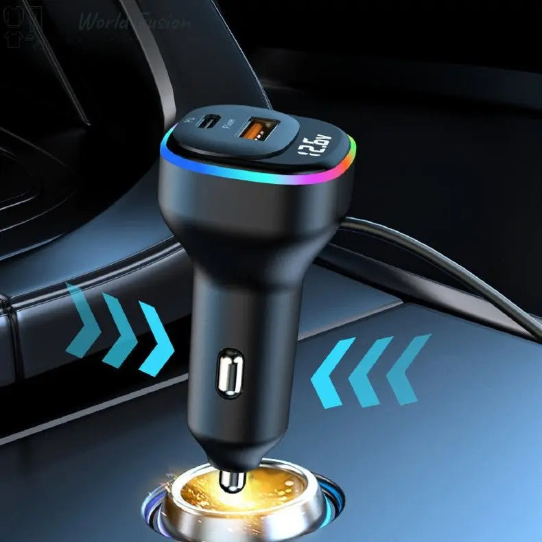 Car Charger Super Fast Charge Multi-function - World Fusion