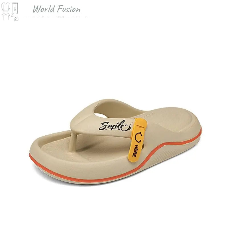 Casual Flip Flops Men's Outer Wear Plus Size All-matching Beach Shoes Men's Slippers - World Fusion