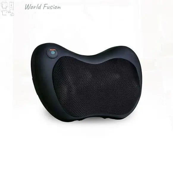 Electric Infrared Heating Kneading Neck Shoulder Back Body Spa Massage Pillow Car Chair Shiatsu Massager Masaj Device - World Fusion