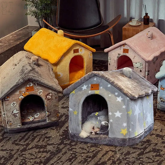 Foldable Pet House for Cats & Dogs