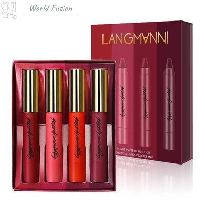 Matte Moisturizing Lipstick Set Pen