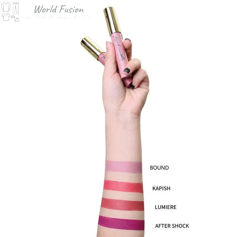 Four Lipstick Set Matte Moisturizing Lipstick Pen - World Fusion