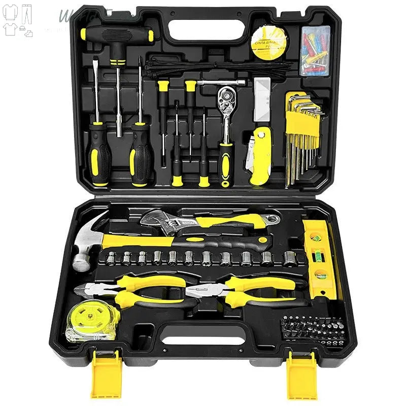 Household Hardware Hand Tool Combination Car Repair Group Set Toolbox - World Fusion