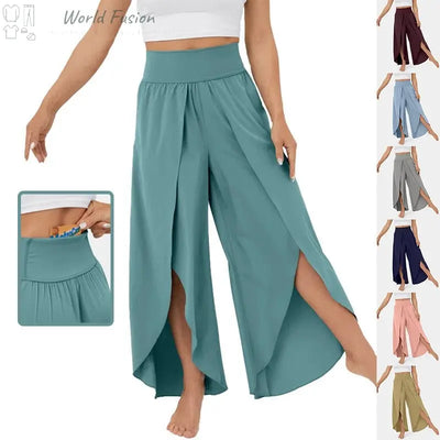 High Waist Wide Leg Yoga Pants