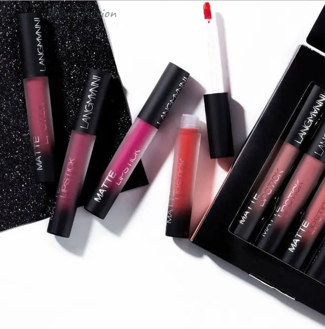 Matte Lipstick Waterproof Long-lasting Velvet Lipstick Set - World Fusion