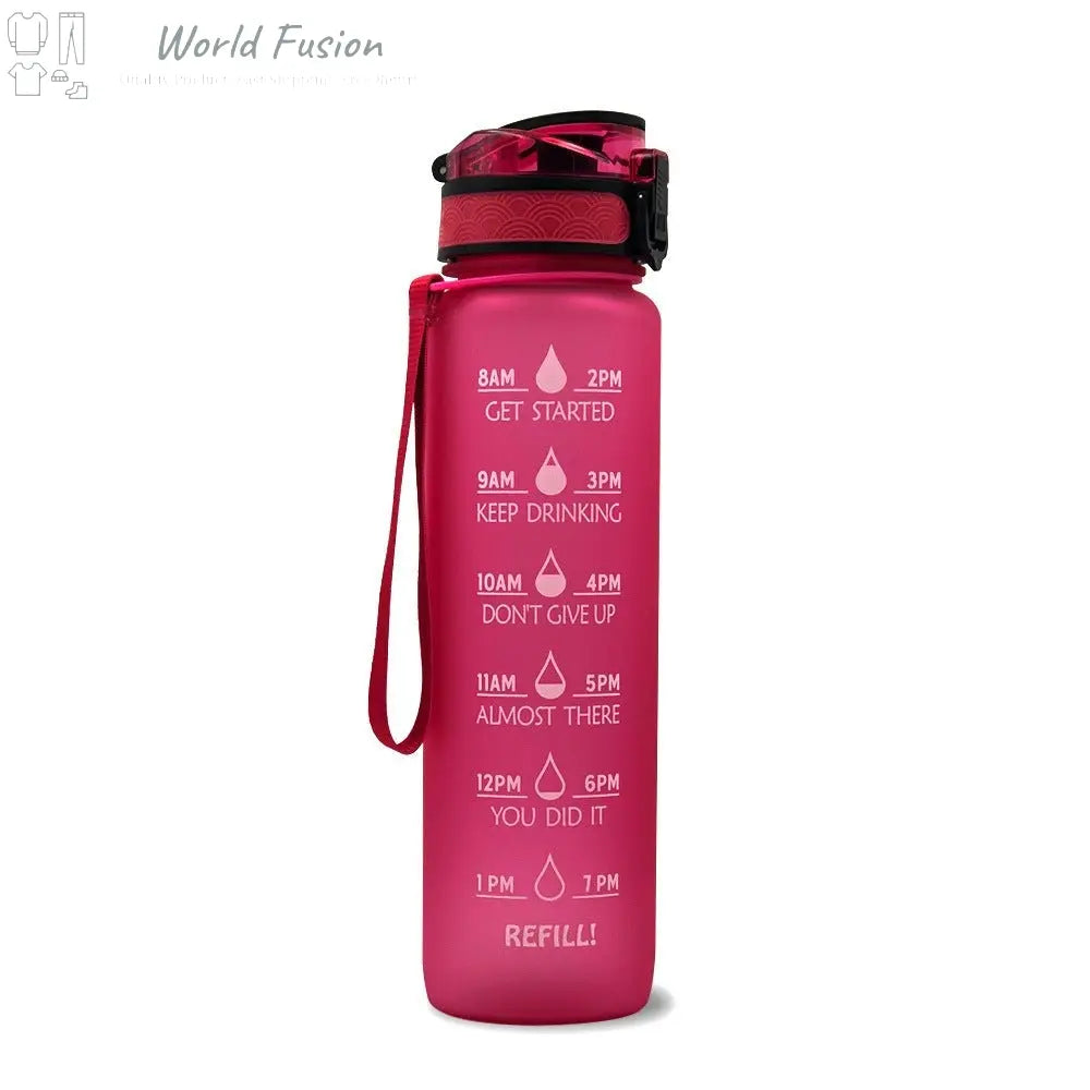 Motivational Water Bottle - World Fusion