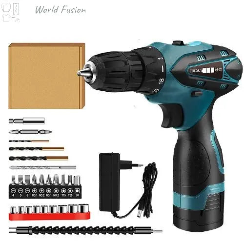 Multifunctional household lithium electric drill - World Fusion