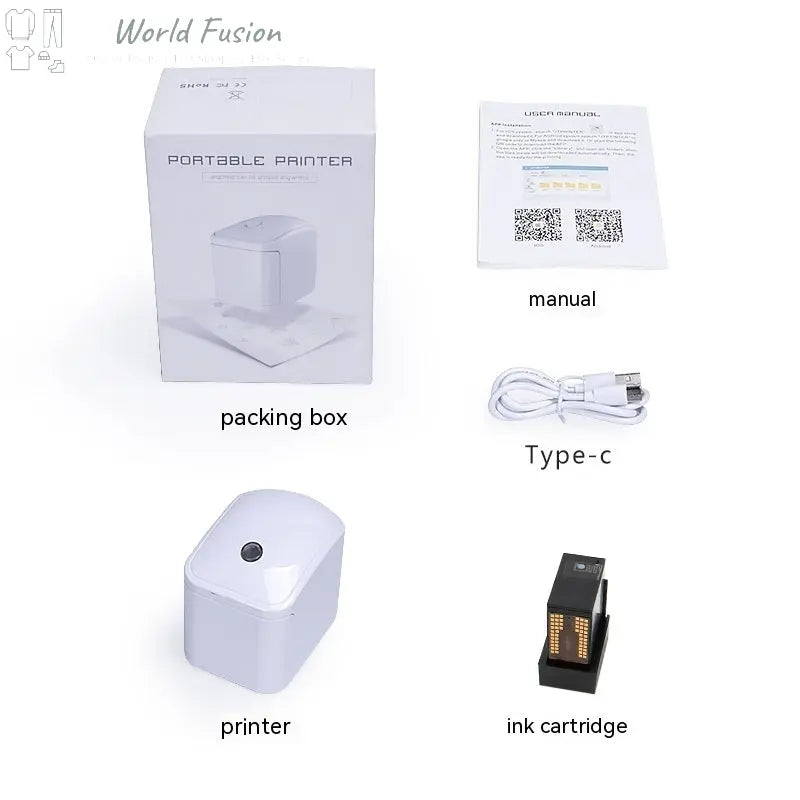 Portable Inkjet Handheld Mini Printer World Fusion