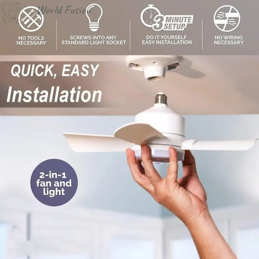 Adjustable LED Fan Light with Remote Control