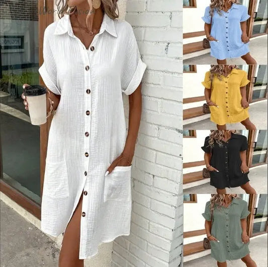 Summer Short Sleeve Dress - World Fusion