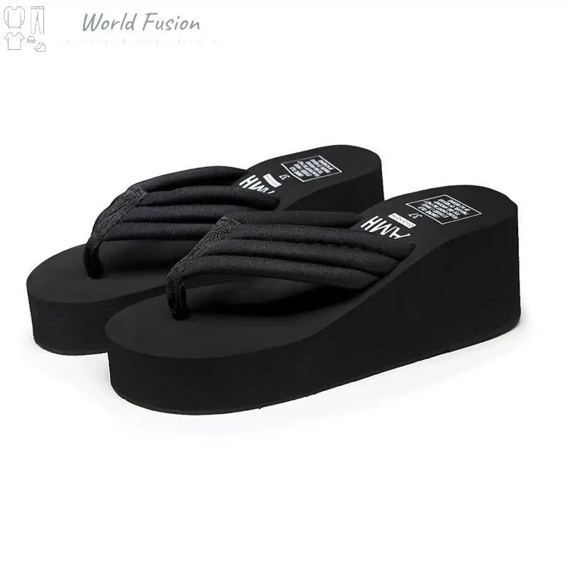 Women's Fashion Sandals And Slippers Increased Herringbone - World Fusion