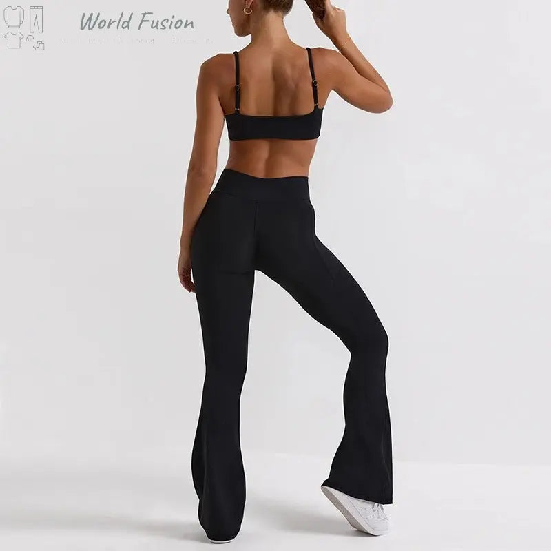 Women's Outdoor Sports Loose Yoga Bootleg Pants - World Fusion
