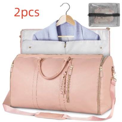 Large Capacity Travel Duffle Bag Women's Handbag Folding Suit Bag Waterproof Clothes Totes - World Fusion