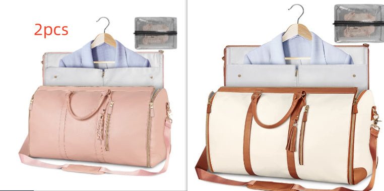 Large Capacity Travel Duffle Bag Women's Handbag Folding Suit Bag Waterproof Clothes Totes - World Fusion